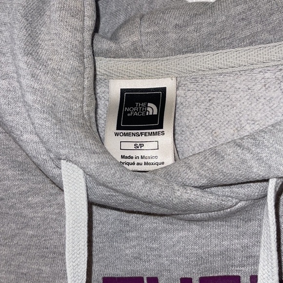 [The North Face] Half Dome Pullover Hoodie Grey / Purple -S - Picture 3 of 5